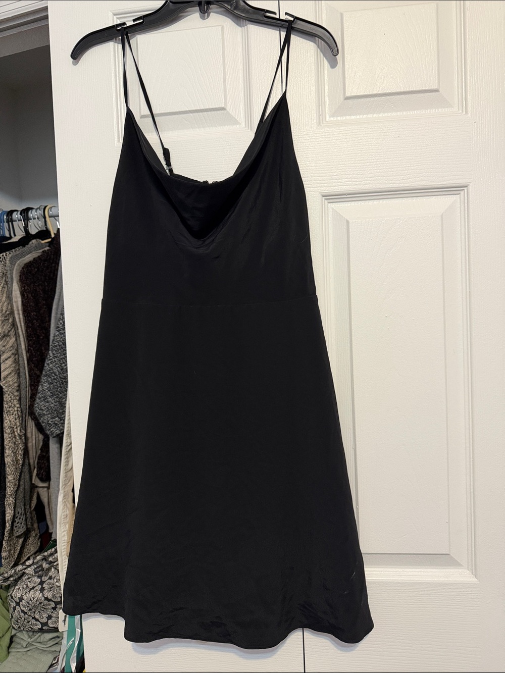GB girls Black Cowl Neck Slip Mini Dress